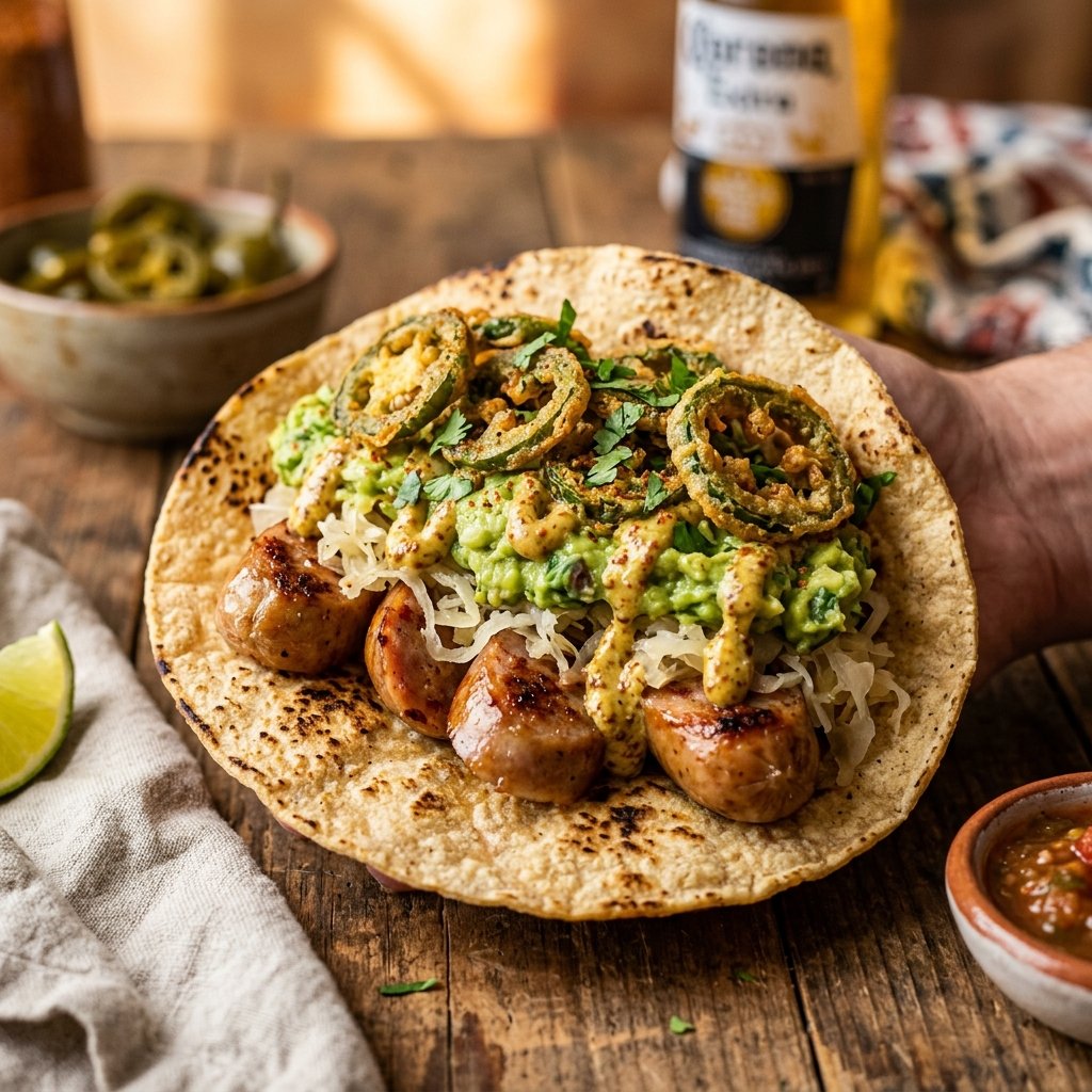Salchicha y Jalapeño Crispy
